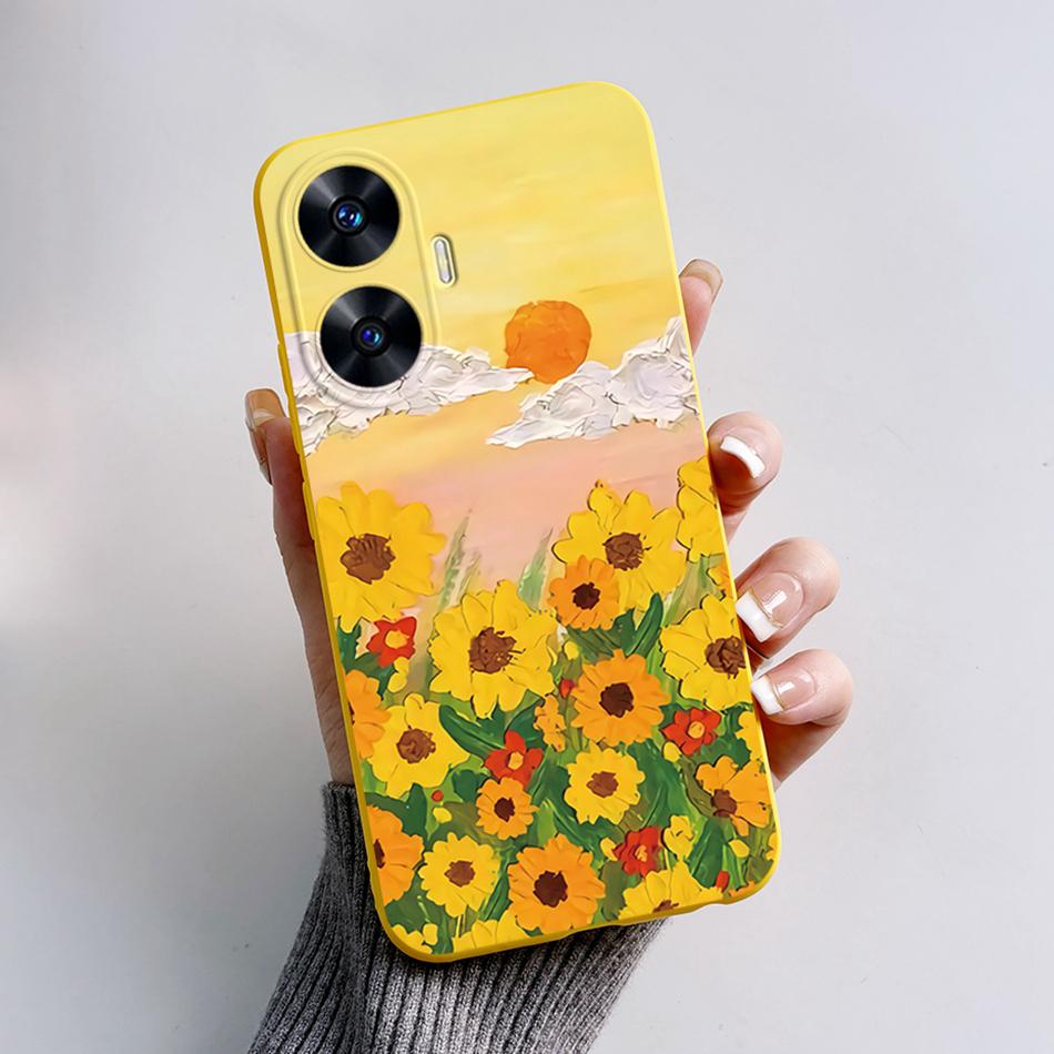 

For Realme C55 4G Case RealmeC55 Cute Cartoon Bear Protector Back Fundas Phone Cover For Realme C55 Soft Case C 55 RMX3710 2023 Realme C55