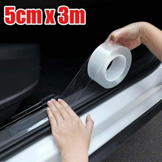 Clear Strip Accessories Car Door Sill Protector Scuff Plate Trim Sticker Strip