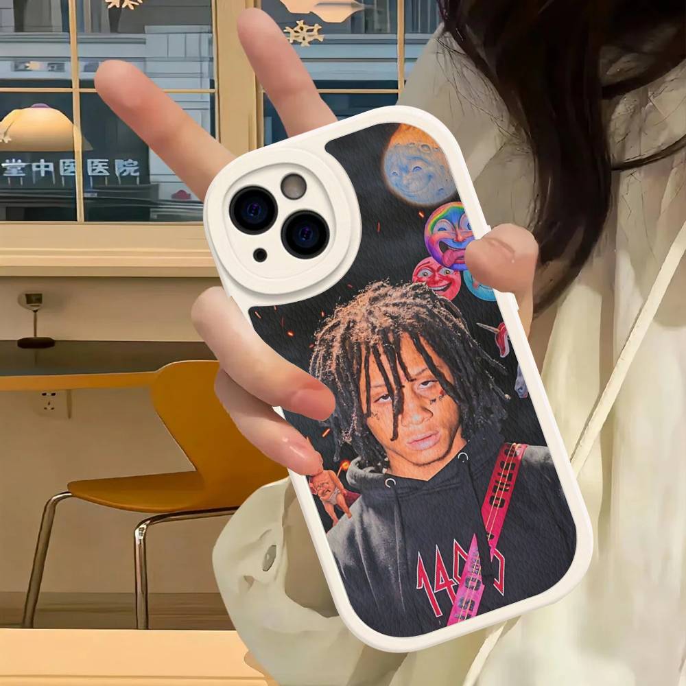 Rapper T-Trippie R-Redd Phone Case For Iphone 16 15 14 13 12 11 Pro Max Plus Leather Soft Back Cover