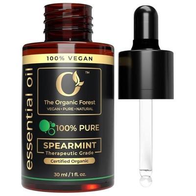 100% Pflanzliches Spearmintöl für Gesichtshaare, Haut und Körpermassage | Reines Spearmint Ätherisches Öl für Aromatherapie und Entspannung - Pudinaöl