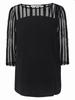 Women's Long-Sleeved Black Maternity Blouse Bellybutton Maternity
