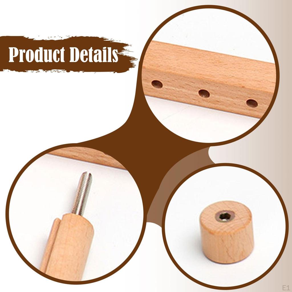 Cross Stitch Scroll Frame Needlework Supply, Easy To Use Tapestry Frame, Stitching Holder for