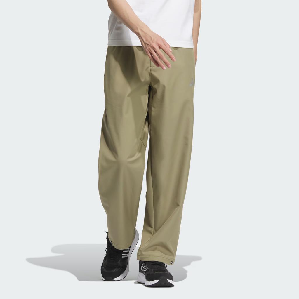 Adidas FW24 M Tran Pant2 Warm Fleece Sports Simple Casual Pants Men Pants Green JX1789