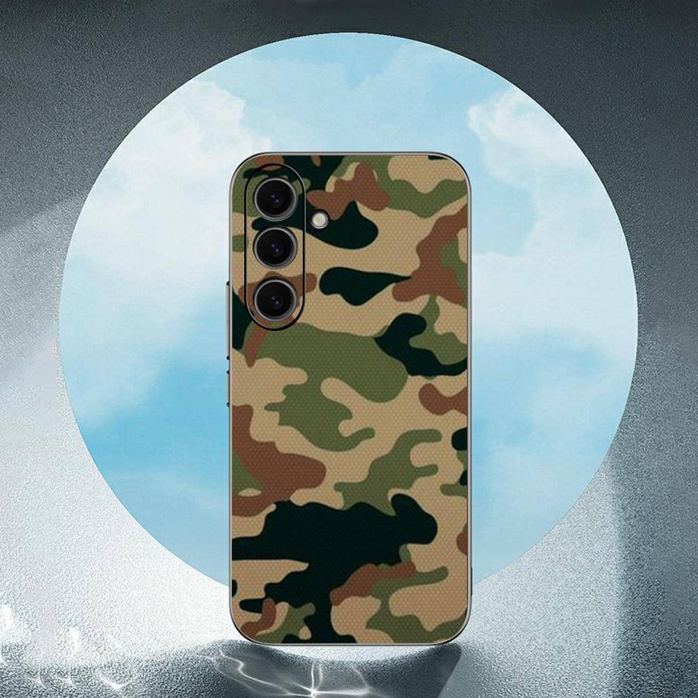 C-Camouflage-E Luxury Black Phone Case For Samsung Galaxy S23 S24 S25 Ultra S22 Plus S21
