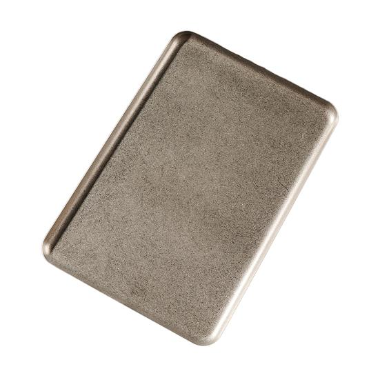 Vintage čtvercový talíř na jídlo Nerezová servírovací mísa na steaky, dezerty, dorty Podnos do myčky nádobí Stolní nádobí pro domácí použití a restaurace