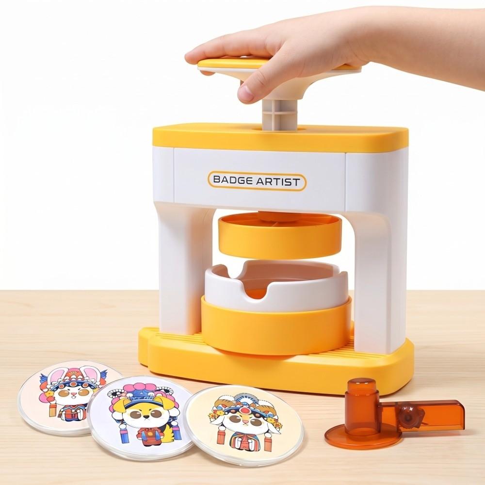 98Pcs Convenient 55mm Badge Machine Complete Portable Button Maker No Assembly Pin Maker Pin Making