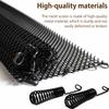2Pcs Fireplace Mesh Screen Curtain Heat Resistant Fireplace Guard Curtain Sturdy Metal Screen Protection Tool Spark Guard Mesh