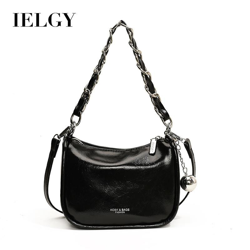 Ielgy Women's Red Cross-body Fashion Super Hot Chain Shoulder Armpit Bag Can Be Cross-body
