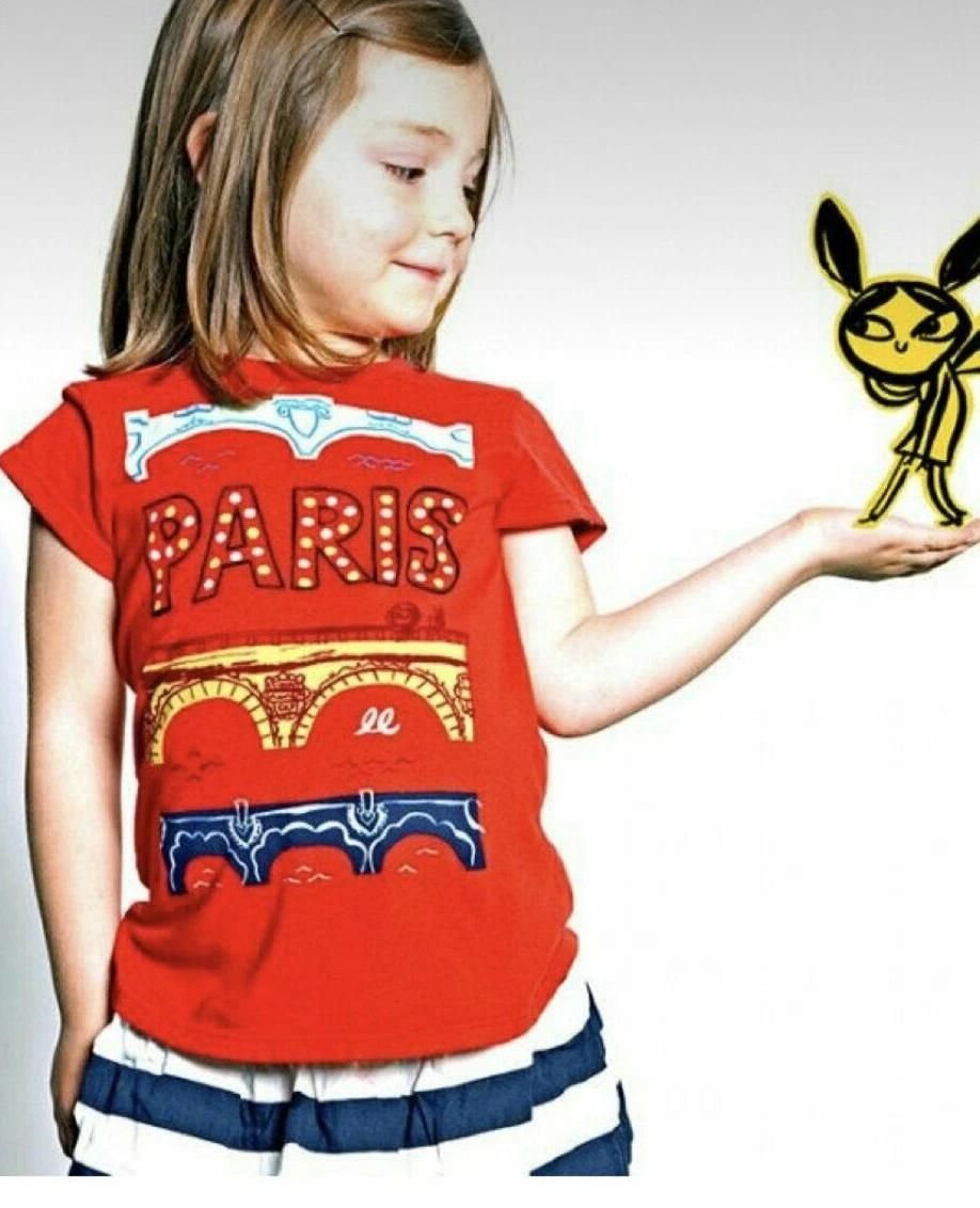 

Lately Lily Youth Girls Paris Bridges Tee Shirt New L(8-9) S