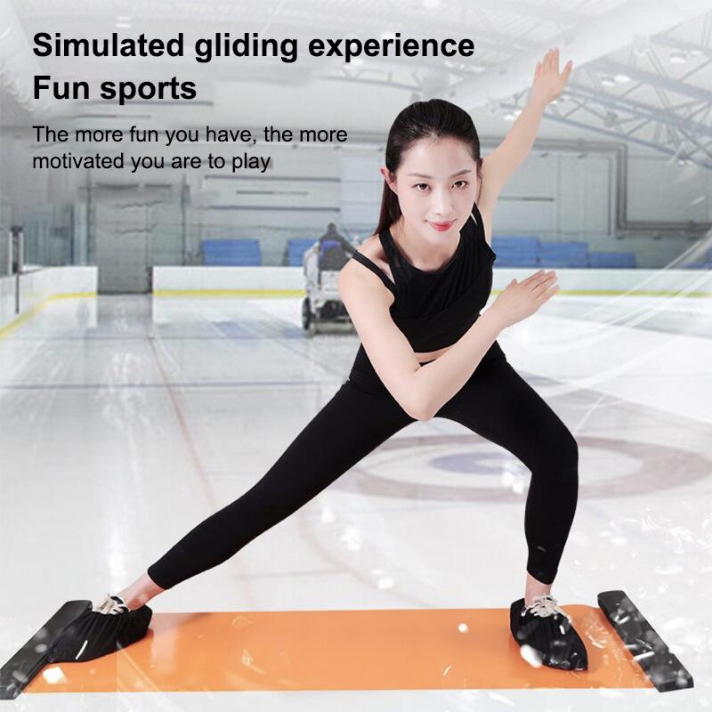 Fitness Glide Plate 140Cm 180Cm 200Cm Yoga Sliding Mat Core Training Board For Roller Skating Leg Exercise Fitness Equipment