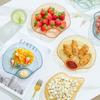 Multi-purpose Plastic Plates Transparent Conch Shell Shape Dish Fruit Plate, Cake Plate Snack Plate Dried Fruit Storage Plate