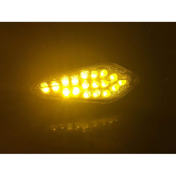 2pcs LED Black Turn Signals lights Blinkers Compatible for 2018 Suzuki GSX250R