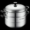 SUPOR 32cm 304 Edelstahl Doppelschicht Dampfgarer