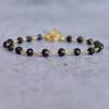 Black Onyx Bracelet Faceted Onyx Rosay Chain Beaded Bracelet Black Stone Wrist Jewelry Onyx Jewelry Friendship Bracelet for Girls