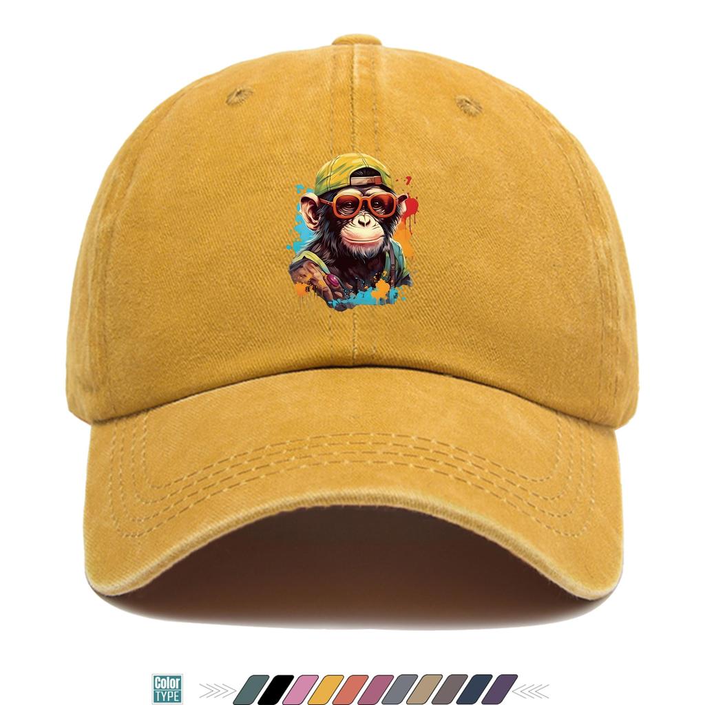 Pc Trendige Schimpansen Graffiti Muster Aufdruck Baseballkappe Trucker Hut Bequem und Atmungsaktiv Stilvoll und Schön Auto