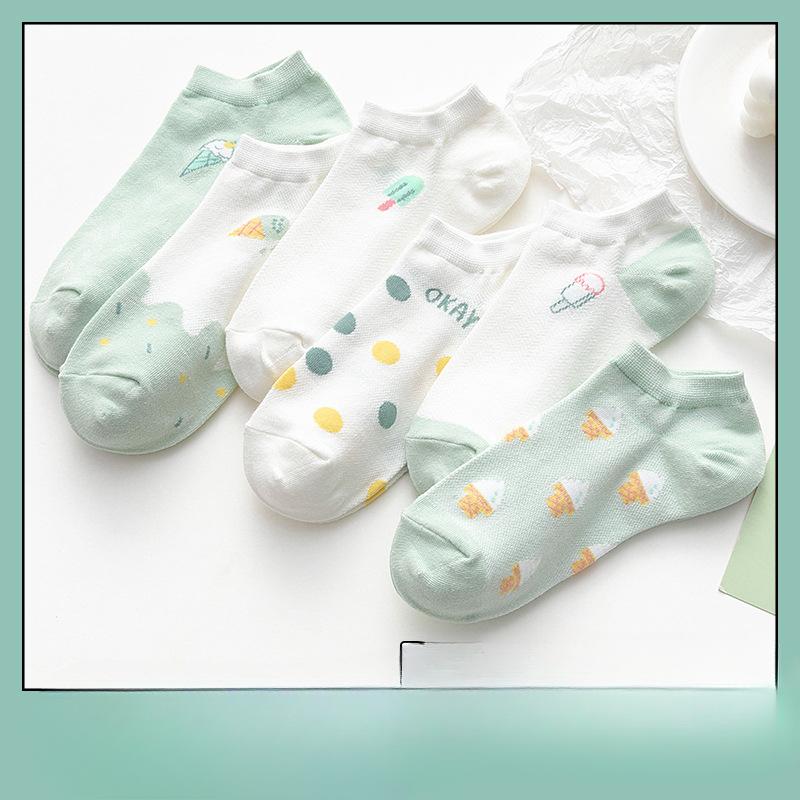 Ladies' Short Socks, Shallow Socks, Summer, Thin and Cute Short Boat Socks, Women's Low-top, Trendy Summer Style