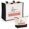 Tote Bag - PLANETEE - Lou En Vacances - Jute & Cotton - 33x42 Cm - Personalized Duo Tote Bag + Pouch