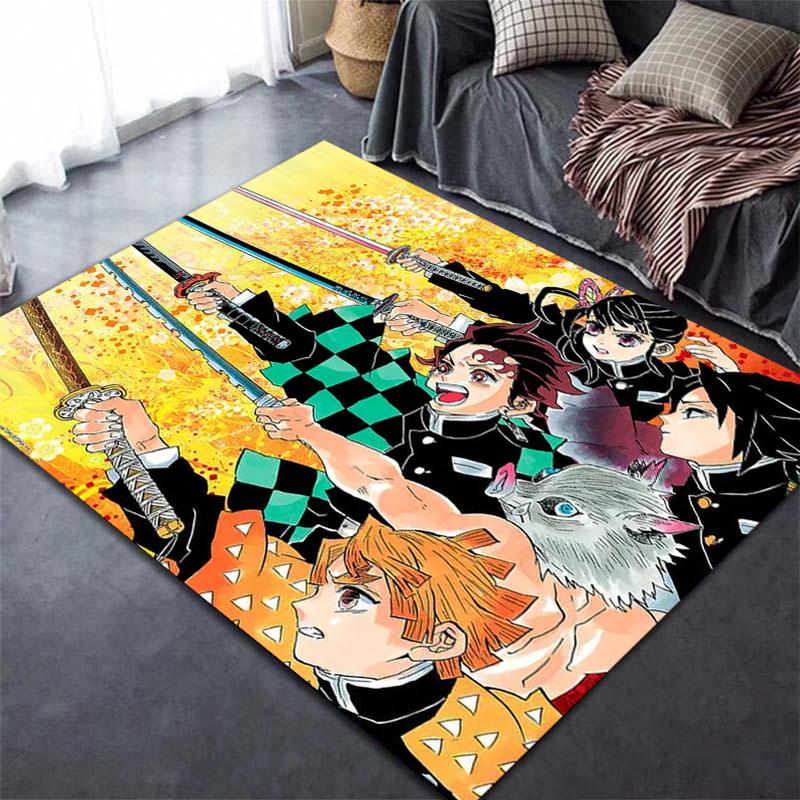 Home Anime Rug Doormat Carpet Bedroom Bath Hallway Kitchen Living Child Play Non-slip Mat Cute Decor Kawaii Room Decor Alfombras