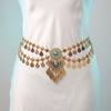 Elegant Belly Dance Waist Chain Double-Layer Body Chain Waist Jewelry  Summer Dress Accessory
