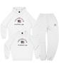 Step Only [Set] Club 1989 Sweats Set Up (Melange White)