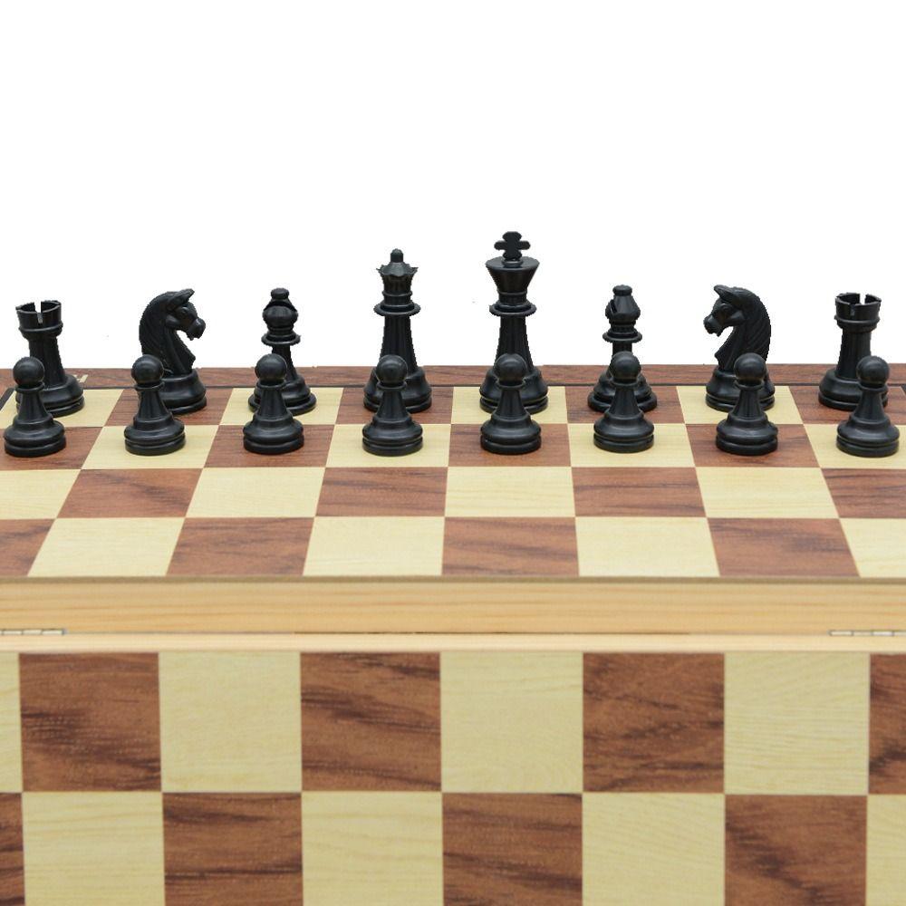Chessboard Solid Wooden International Chess Magnetic International Chess Set  Chess Board Game