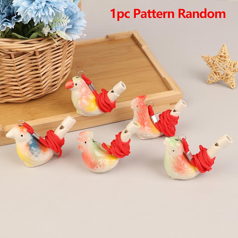 1 шт., случайный цветной рисунок, свисток в виде водоплавающей птицы, керамический свисток в виде водоплавающей птицы, музыкальный инструмент, милый свисток для командных видов спорта на открытом воздухе