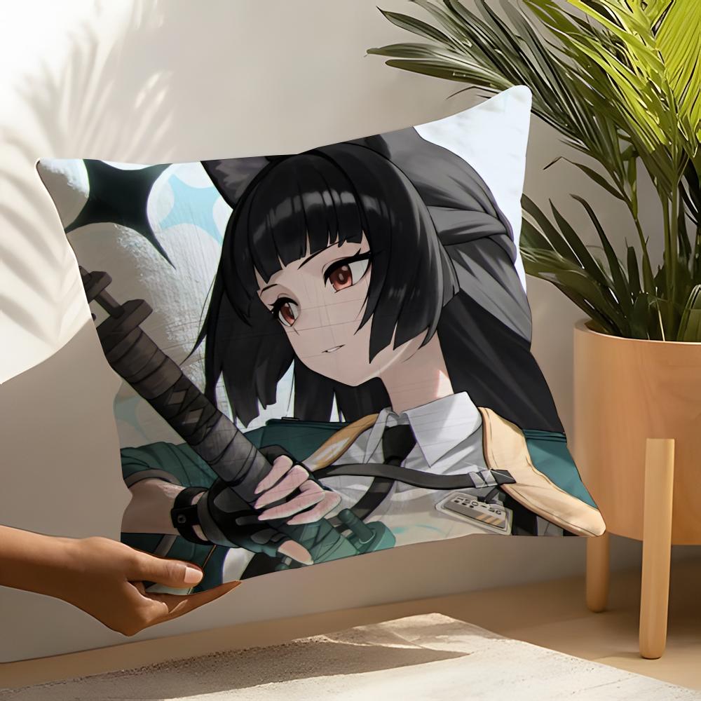 Miyabi Zenless Zone Zero Pillow Case Linen Cushion Covers For Decorative Sofa Home Pillows Case Car Chair Pillows Cases