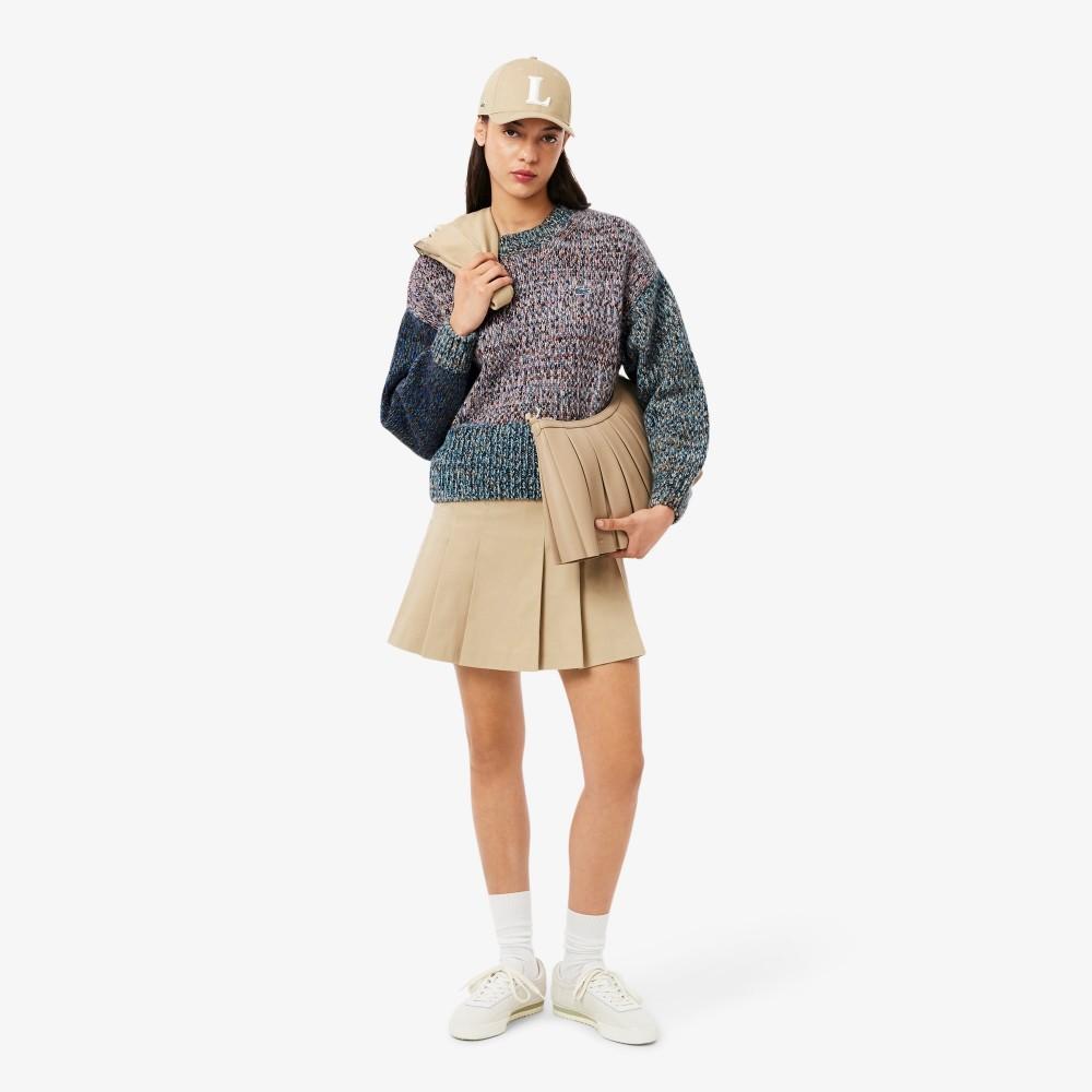 Lacoste Women's Winter Cozy Color-Mix Sweater AF4008-55NKSE