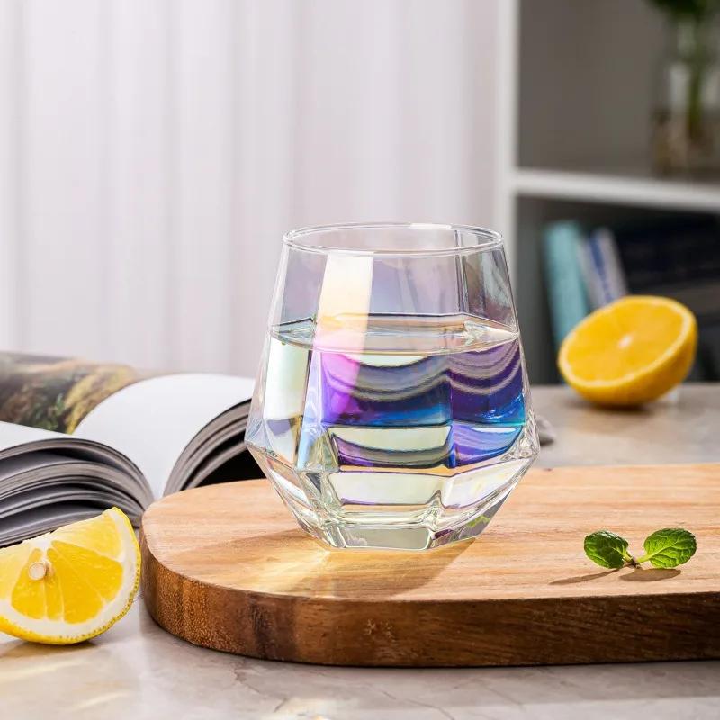 Hexagonal Edge Wine Glasses for Red or White Wine Transparent Cocktail Cup Party Bar Club Champagne Glasses Drinking Tools