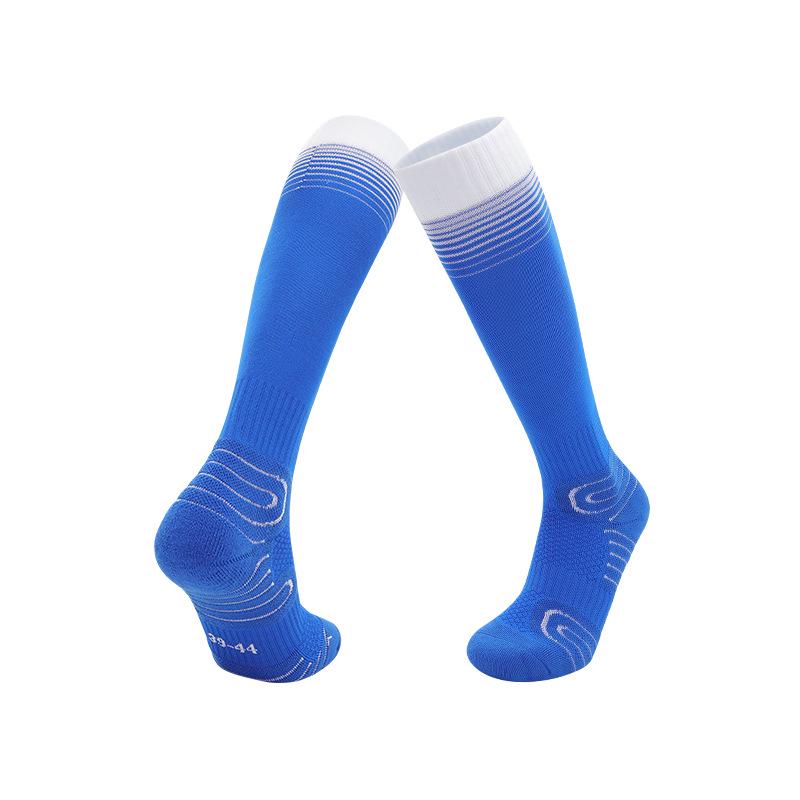 Summer Breathable Non-slip Professional World Cup Football Training Socks with Shock Absorption
