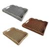Storage Tray Wicker Basket with Handles Retro Rattan Weave Design