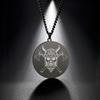 Viking Axe Helmet Pendant Tomahawk Necklace Odin Raven Slavic Amulet Norse Warrior Mythology Stainless Steel Jewelry