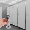 4 Stück Edelstahl Toilettentrennwand Fuß Stabil Badezimmer Stützfuß Toiletten Trennwand Beschläge Öffentliche Zubehörteile