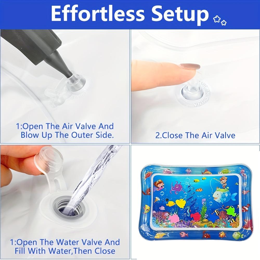 1Pc Fishing Style Inflatable Pvc Baby Playing Water Mat Toddler Pad Kids Early Education Activity Toys Mat Cushion Kids Gift