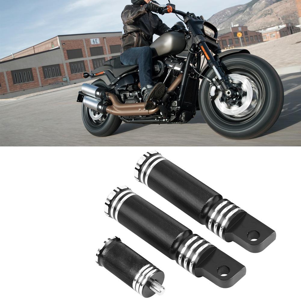 Par Främre Bakre Motorcykel CNC Fotpinnar Växelpedaler Fotstöd Svart