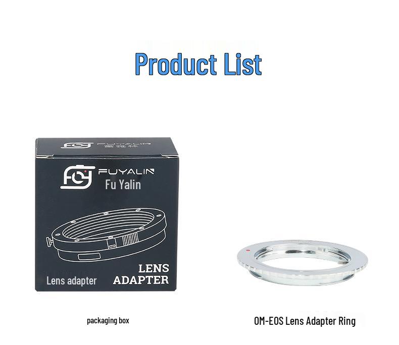OM-EOS Lens Adapter for Olympus OM Lenses To Canon EOS DSLR