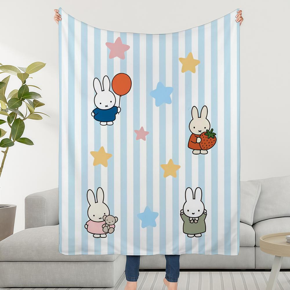 CARTOON M-MiffyS Blanket Throw Super Cosy Plush Living Room Sofa Couch Childish Birthday Gifts