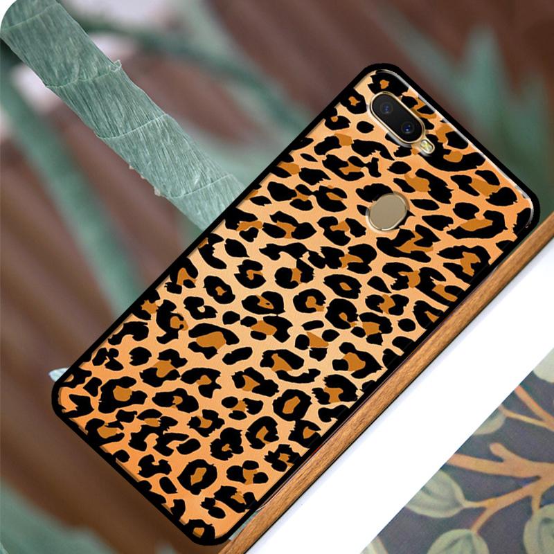Leopard Print Black Cheetah Pattern Cover For OPPO A52 A72 A54 A74 A94 A1K A15 A83 A91 A5 A9 A31 A53 A53S A3S A5S Phone Case