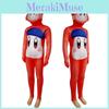 Nintendo Cosplay Switch Costume Cartoon Jumpsuits Halloween Party Performance