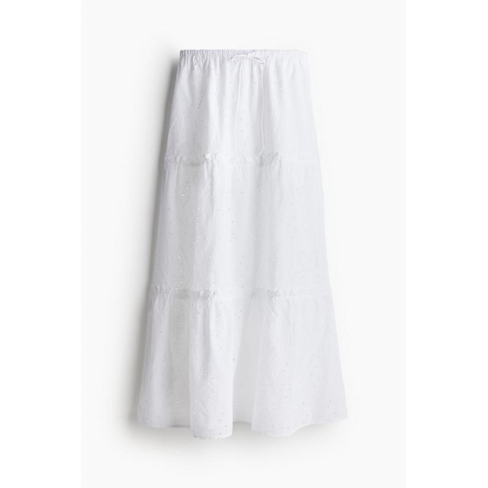 

Юбка HM Broderie Anglaise Белая