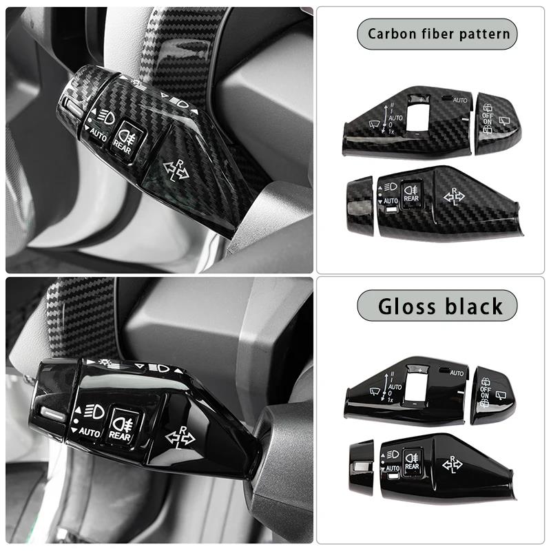 Car Turn Signal Wiper Lever Switch Cover Carbon Turn Signal Wiper Switch Lever Trim Cover For BMW X3 G45 2025