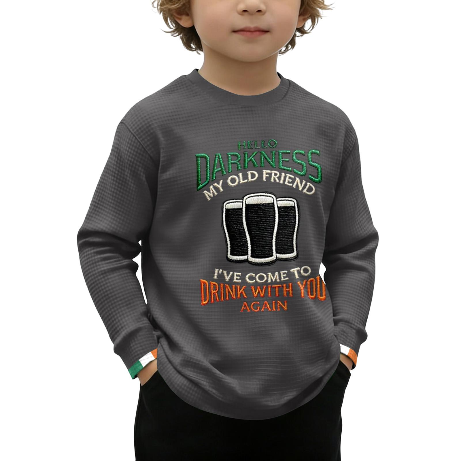 

Children s Printed Long Sleeve O-Neck Top Daily Casual T-shirt 110