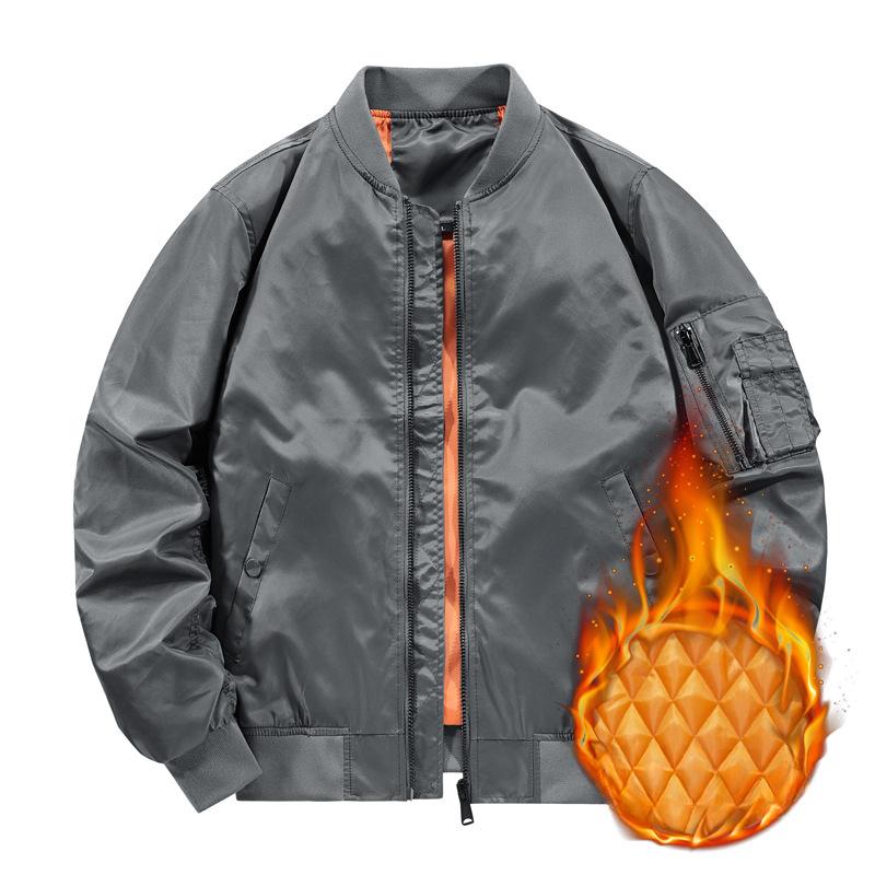 Autumn and Winter Monsoon Ma1 Pilot Jacket Cotton Coat Baseball Uniform Female Couple Jacket Thickened Cotton Coat