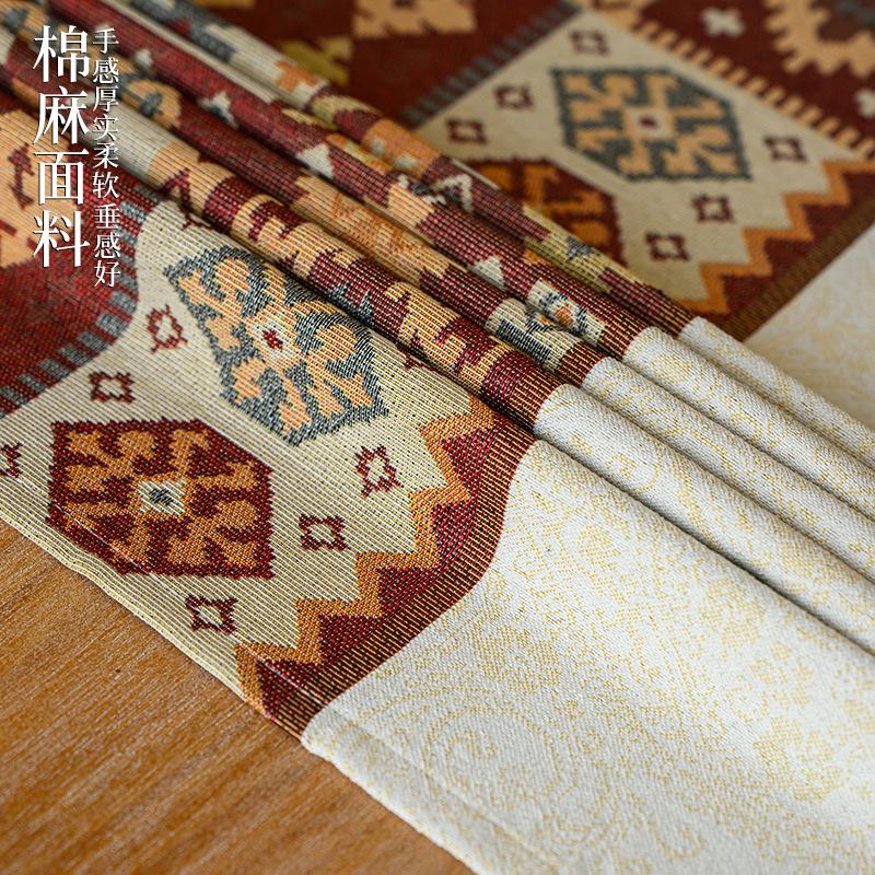 Atmospheric Tablecloth Hemming Embroidered Lace Living Room Kitchen Rectangular Non-Slip Decorative Cover Cloth Dining Table Mat