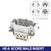6/10/16/24 Core Heavy-duty Connector HDC-HE Male Connector Core Female Connector Insert 16A 500V Aviation Plug Core