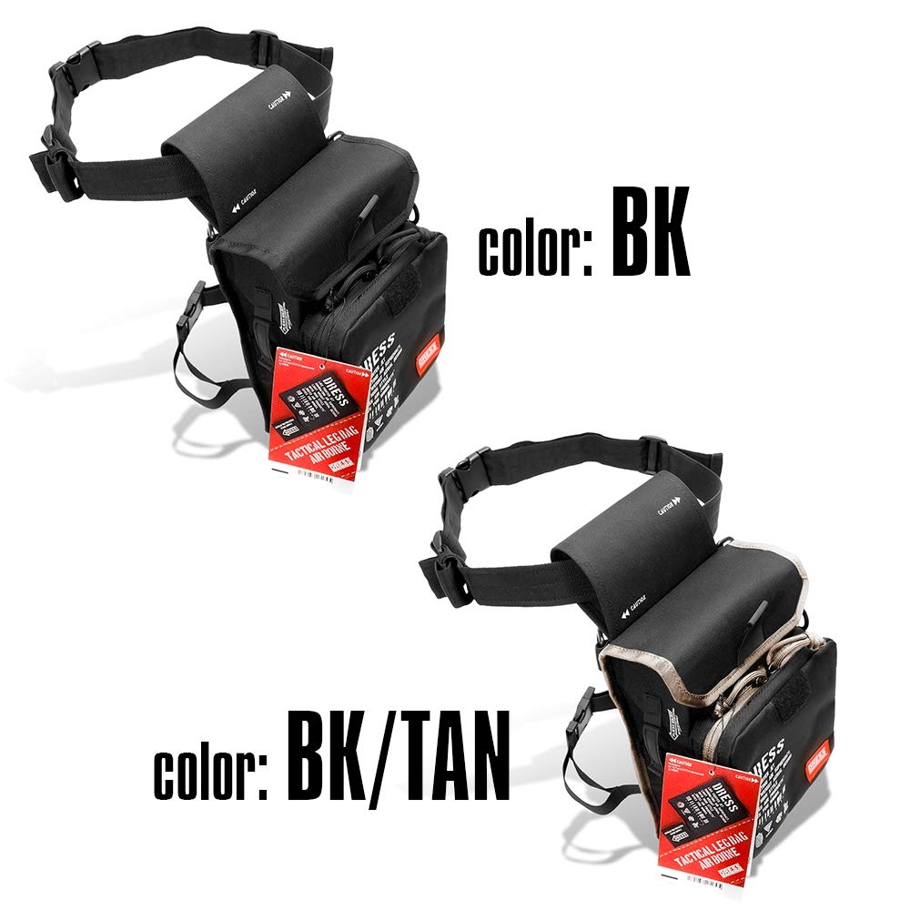 DRESS Tactical Leg Bag Airborne BK Fishing Bag Rucksack Light Game Langan Aging Multifunctional Beginner Fishing Tool