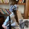 2pcs Plaid Scrunchie French Style Hair Accessories for Women Low Ponytail Daily Wear