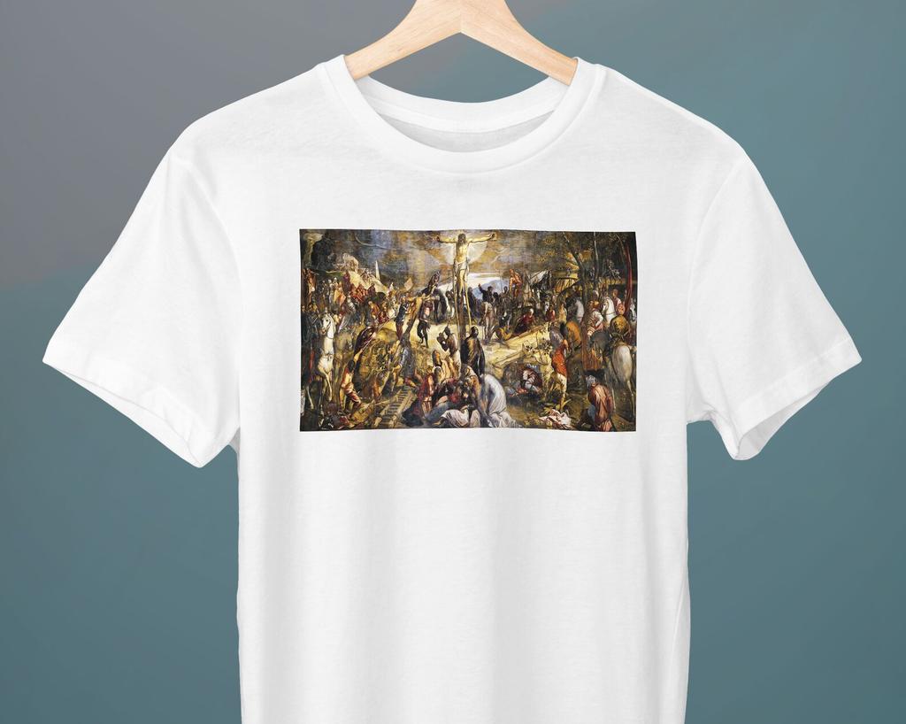 Crucifixion, Tintoretto Painting, Unisex T-Shirt, Art T-Shirt, Mannerism, Late Renaissance, Gift for Her, Gift for Him, Art Lover Gift