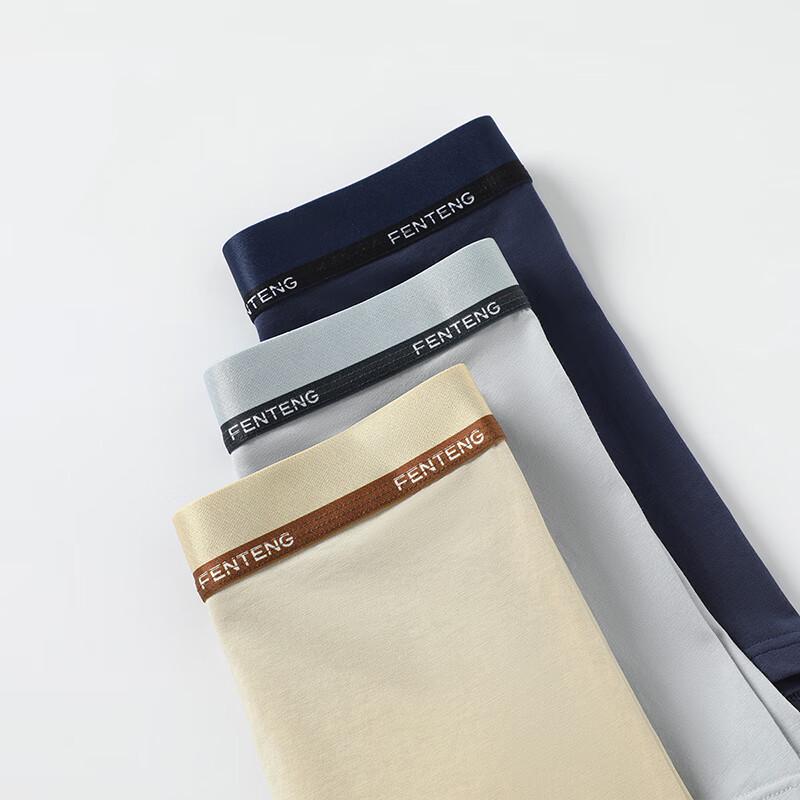 Fenteng Men's 3-Pack 60S Soft Cotton Boxer Briefs