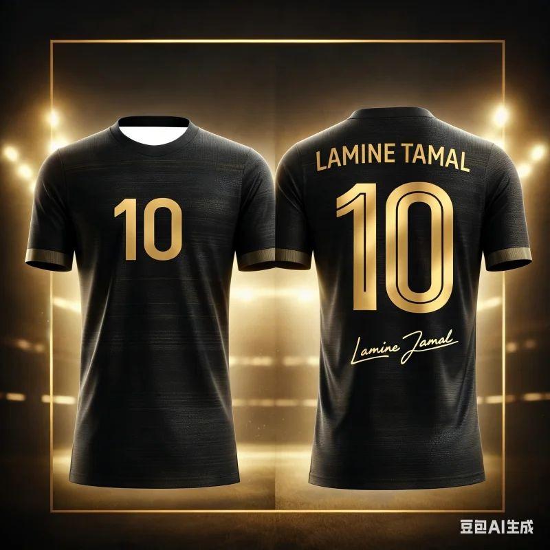 2026 Nový Lamine Yamal 3D Tištěný Fotbalový Fanouškovský Dres Sportovní Tričko Prodyšné Rychleschnoucí na Léto Venkovní Nošení